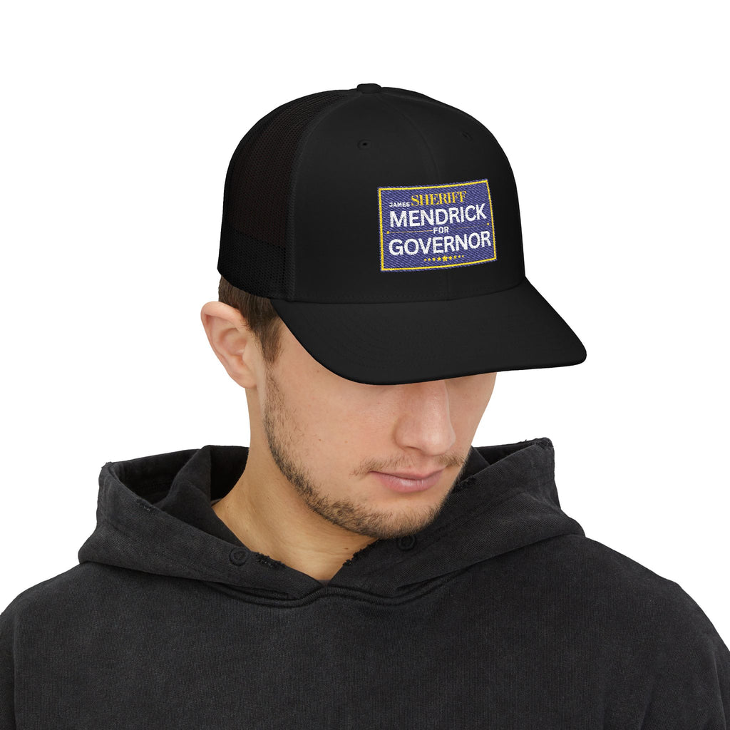 Embroidered 'Sheriff Mendrick for Governor' Trucker Cap