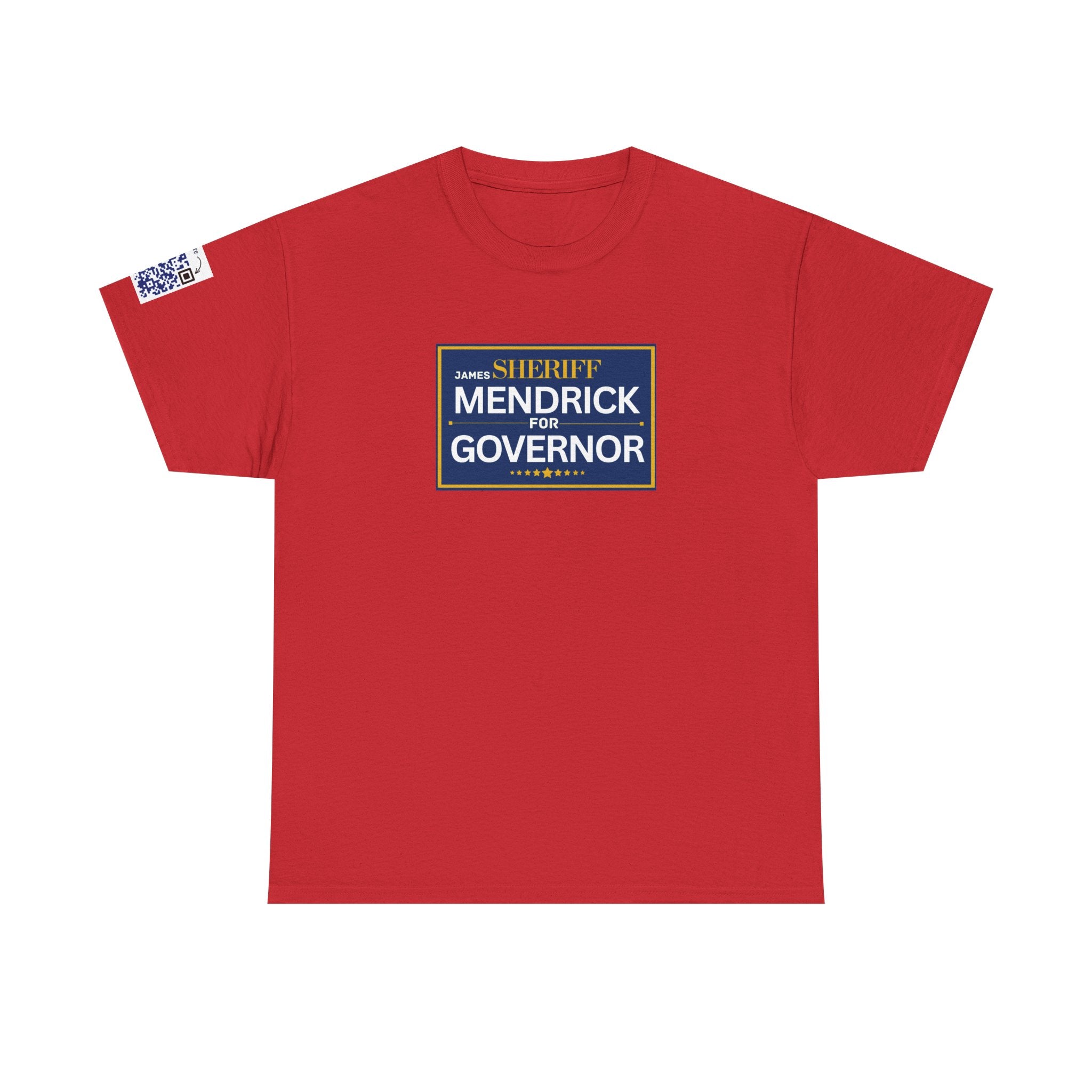 Sheriff Mendrick for Governor T-Shirt | Campaign Logo Tee with QR Code