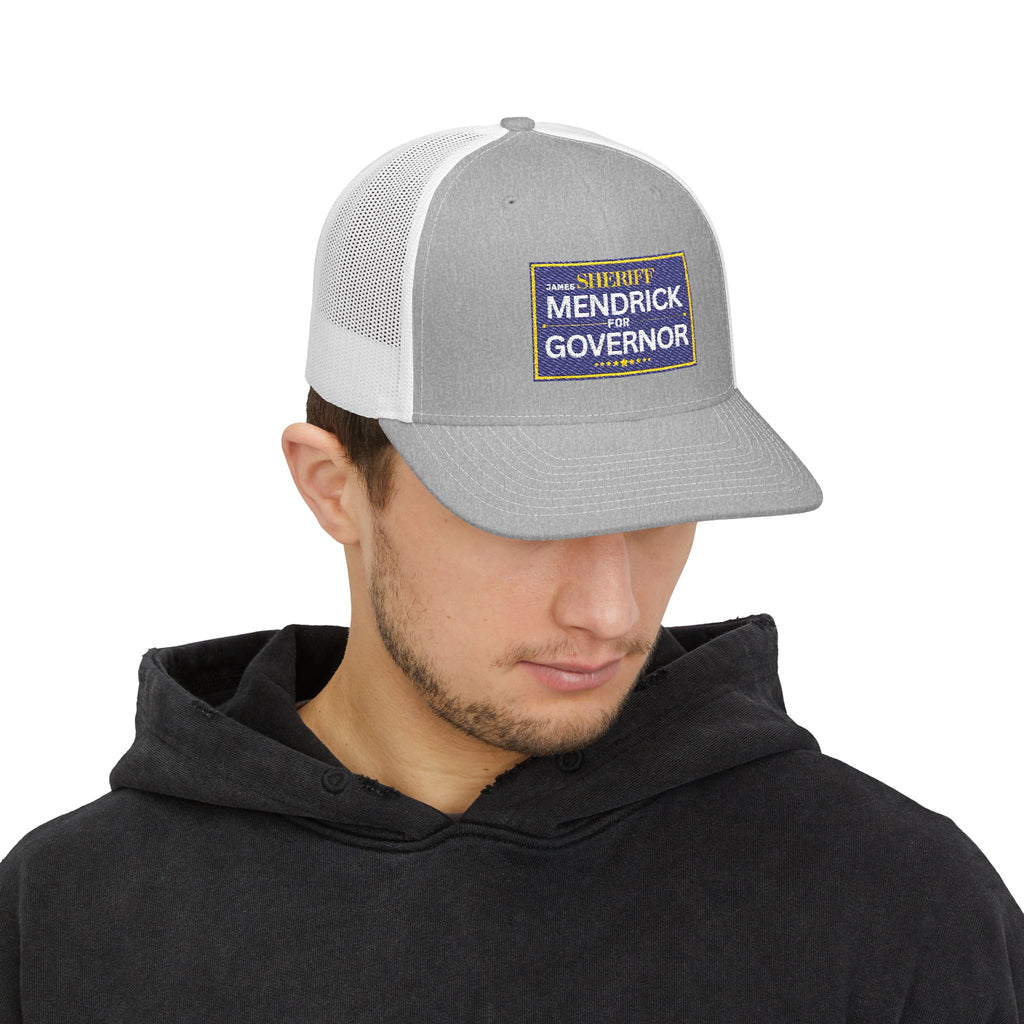 Embroidered 'Sheriff Mendrick for Governor' Trucker Cap