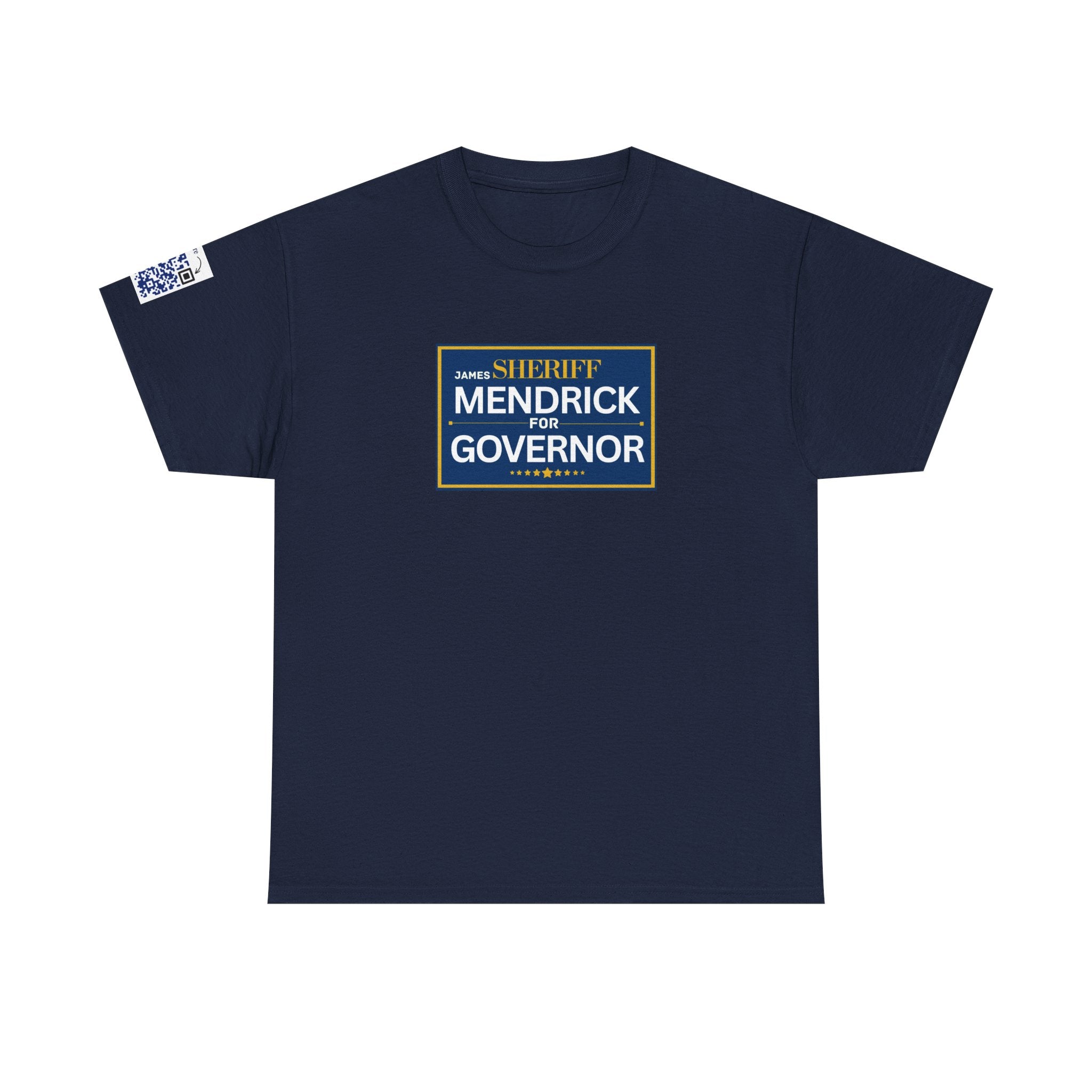 Sheriff Mendrick for Governor T-Shirt | Campaign Logo Tee with QR Code