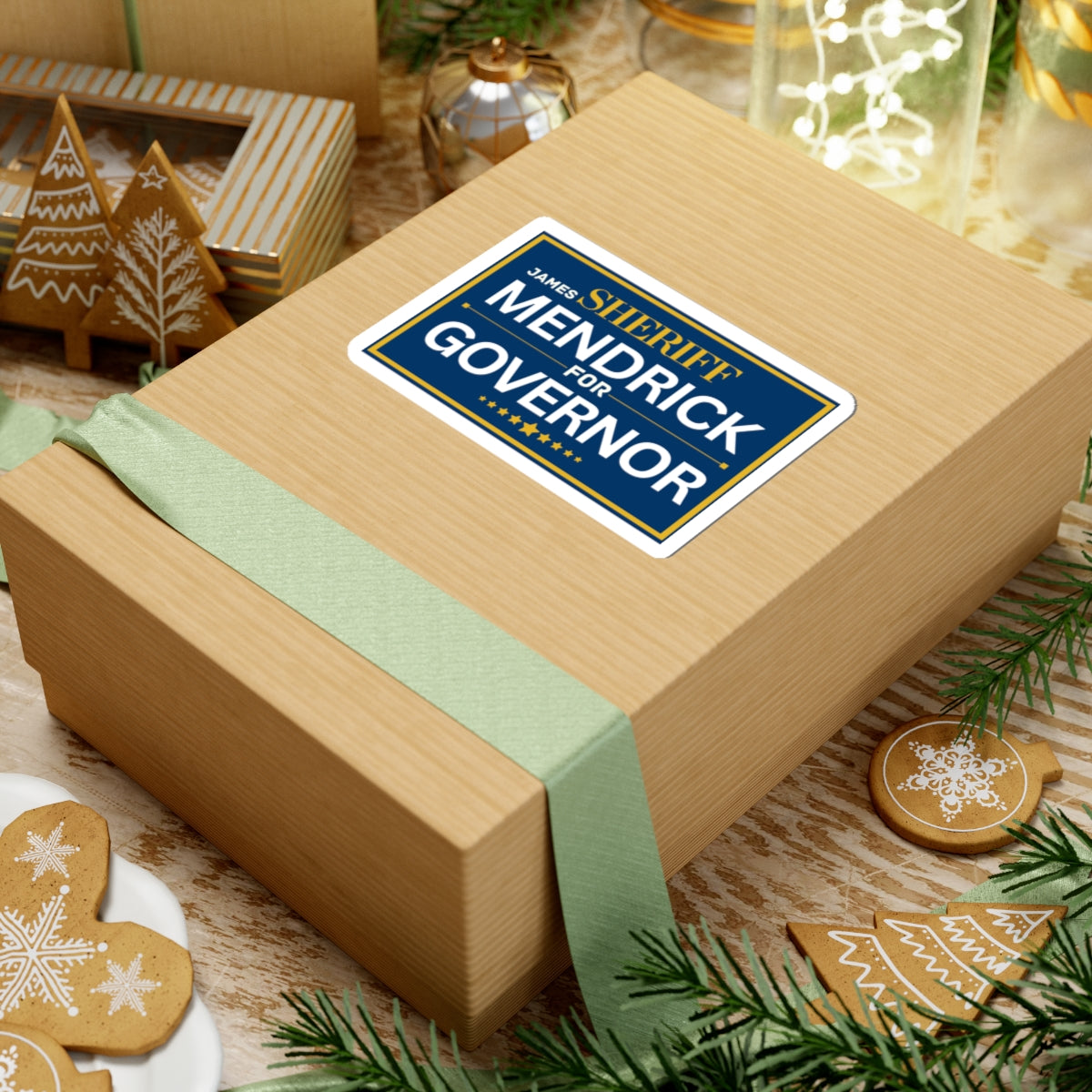 Sheriff Mendrick for Governor Political Campaign Sticker