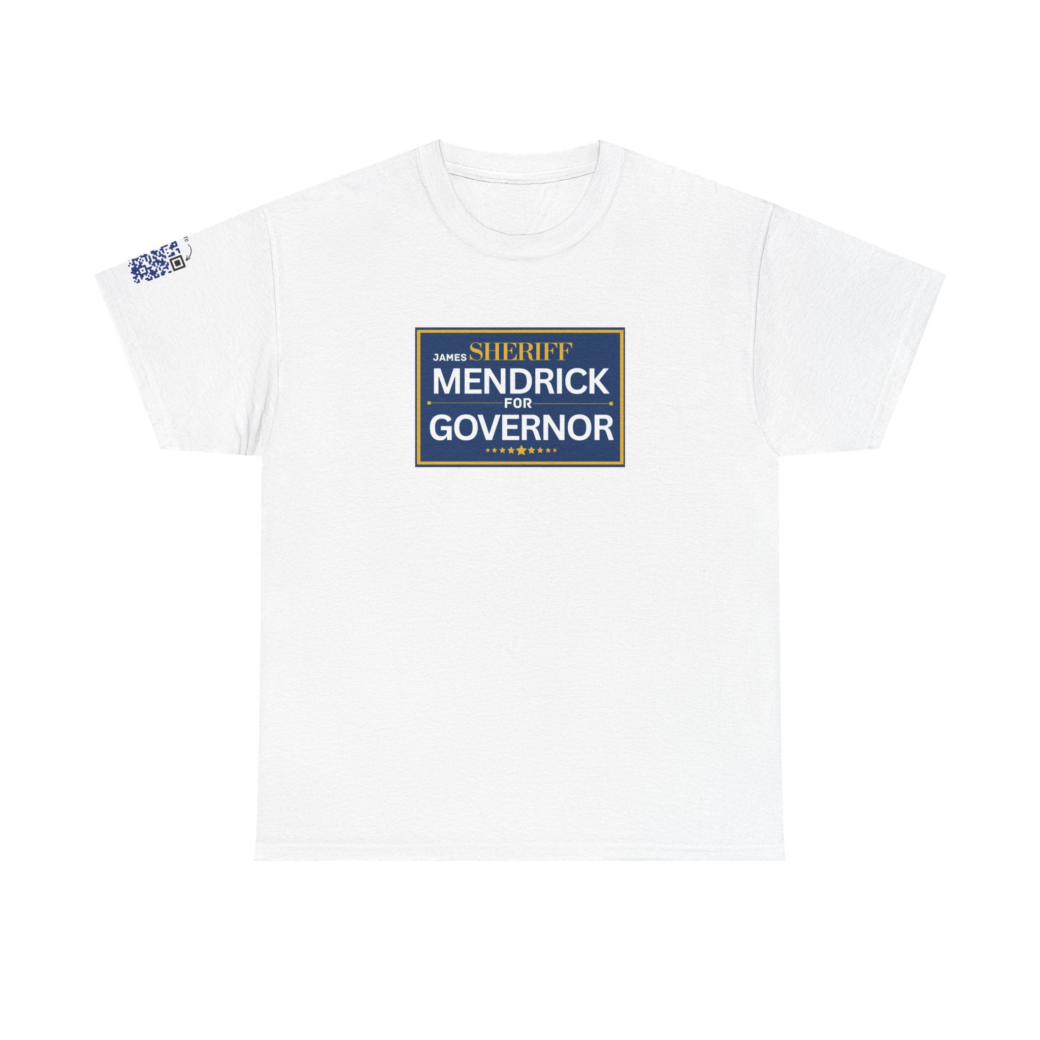 Sheriff Mendrick for Governor T-Shirt | Campaign Logo Tee with QR Code